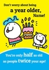 A Year Older Personalised Card - Large (A4) - By Funky Pigeon