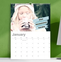 A3 Full Photo Calendar With Personalised Banner Text