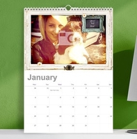 A3 Personalised Memories Photo & Text Calendar