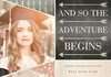 All That Shimmers Photo Upload Graduation Card - Adventure - Large (A4) - By Funky Pigeon