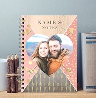 All That Shimmers Photo Upload Personalised Notebook - Heart & Arrows [A5]