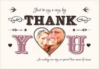 Alpha Betty - Wedding Thank You - Large (A4) - By Funky Pigeon