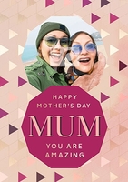 Amazing Mum photo upload Personalised Card - A5 - By Funky Pigeon