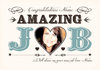 Amazing New Job Congratulations Card - Personalised With Photo Upload - A5 - By Funky Pigeon