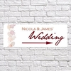 Autumn Leaf Pattern Arrow Sign