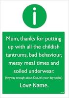 Bad Behaviour Personalised Mother