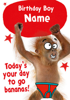 Beast Wishes - Go Bananas - Large (A4) - By Funky Pigeon
