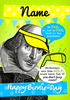 Birthdays Are Like Golf Personalised Card - Large (A4) - By Funky Pigeon