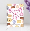 Biscuit Lover Personalised Notebook [A4]