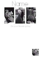 Black & White - Wedding Day - A5 - By Funky Pigeon