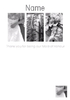 Black & White - Wedding Maid of Honour - A5 - By Funky Pigeon