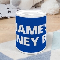 Blue & White Money Box