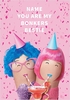 Bonkers Bestie Personalised Birthday Card - Giant - By Funky Pigeon