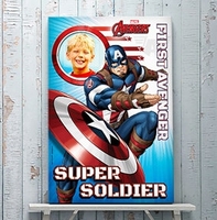 Captain America Photo Canvas [Canvas-Portrait-40x60]