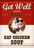Chicken Soup Get Well Soon Card - Photo Upload - Giant - By Funky Pigeon