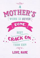 Crack On Personalised Mother