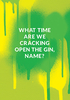 Cracking Open The Gin Personalised - A5 - By Funky Pigeon