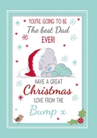 Dad From The Bump Christmas Card - Personalised - Large (A4) - By Funky Pigeon