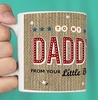 Daddy Name in Lights Personalised Mug [LargeMug]