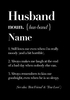 Define Love - Husband - Large (A4) - By Funky Pigeon