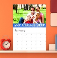 Dotty Photo & Text Slim Personalised Calendar