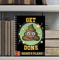 Emoji Personalised Notebook - Get Poo Done [A5]