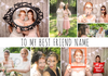 Essentials - Best Friends Card Bestie Multi Photo Upload - Giant - By Funky Pigeon
