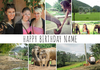 Essentials - Birthday Card 7 Multi Photo Upload Landscape - A6 - By Funky Pigeon