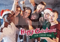 Essentials Corporate Photo Christmas Card - A6 - By Funky Pigeon