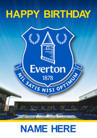 Everton FC - Happy Birthday Footy Fan - A6 - By Funky Pigeon