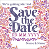 Folklore - Save the Date Card Getting Married - Large Square - By Funky Pigeon