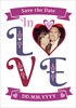 Folklore - Save the Date Card Love Photo Upload - A5 - By Funky Pigeon