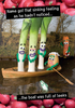 Full Of Leeks Greeting Card - Violent Veg - A6 - By Funky Pigeon