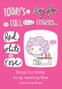 Full Three Courses Personalised Birthday Card - Large (A4) - By Funky Pigeon