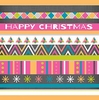 Geometric Pattern Christmas Card - Large Square - By Funky Pigeon