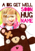 Get Well Soon Big Hug Card - Photo Upload - Large (A4) - By Funky Pigeon