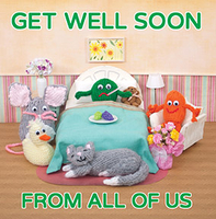 Get Well Soon Card From All Of Us - Personalised - Giant Square - By Funky Pigeon