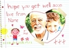 Get Well Soon Card from Boy - Photo Upload - Large (A4) - By Funky Pigeon