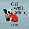 Get Well Soon Dog Card - Personalised - Giant Square - By Funky Pigeon