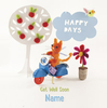Get Well Soon Happy Days Card - Personalised - Square - By Funky Pigeon