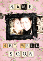 Get Well Soon Letters Card - Photo Upload - Giant - By Funky Pigeon