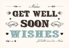 Get Well Soon Wishes Card - Personalised - A6 - By Funky Pigeon