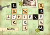 Good Luck Letters Card - Personalised - A6 - By Funky Pigeon