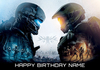 Halo Birthday Card - Happy Birthday - Large (A4) - By Funky Pigeon