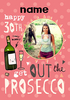 HAP-PEA-NESS - Birthday Card 30th Photo Upload Get out the Prosecco - Giant - By Funky Pigeon
