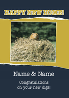 Happy New Home Card - Personalised - A5 - By Funky Pigeon