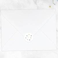 Hessian Pastel Bunting Envelope Seals