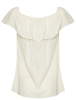 Ichi Adiaja Off-Shoulder Frill Top