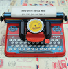 Just Our Type Leaving Card - Personalised - Giant Square - By Funky Pigeon
