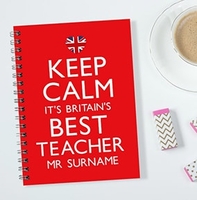 Keep Calm Best Teacher Notebook [A4]